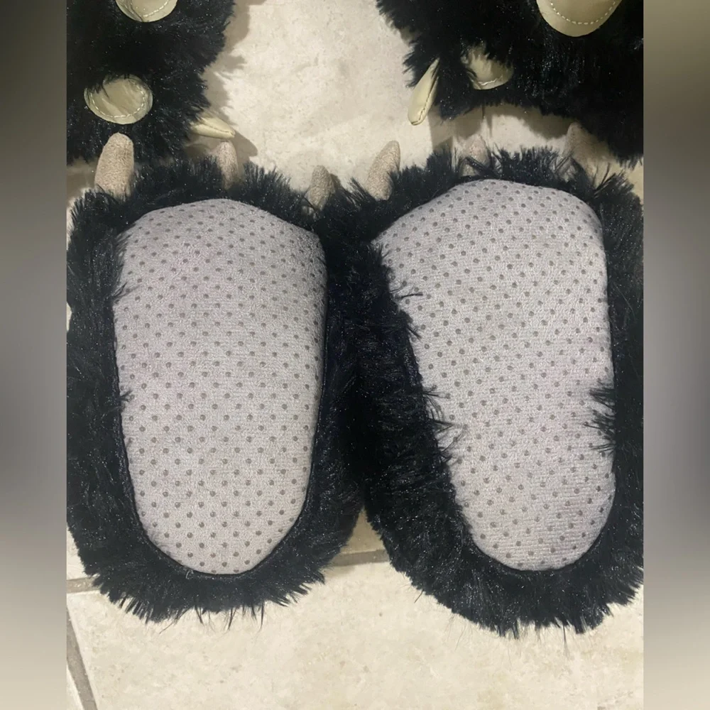 Lazy One Black Monster Claw Mittens for Kids black bear paw slippers and gloves,
